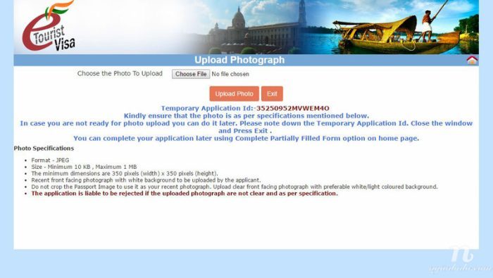 Giao diện trang để bạn upload ảnh và hộ chiếu