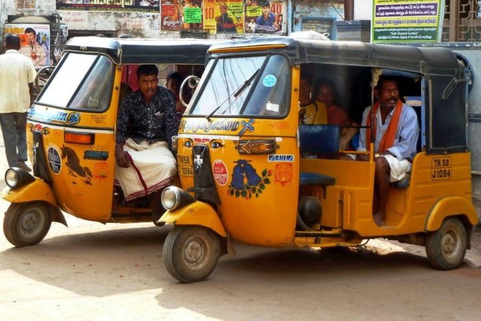 Xe Auto rickshaw là phương tiện phổ biến nhất ở Ấn Độ