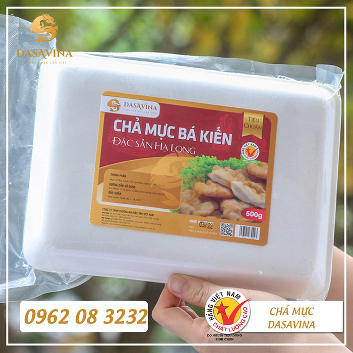 Chả mực Bá Kiến được đóng gói chắc chắn, giao hàng khắp mọi miền tổ quốc